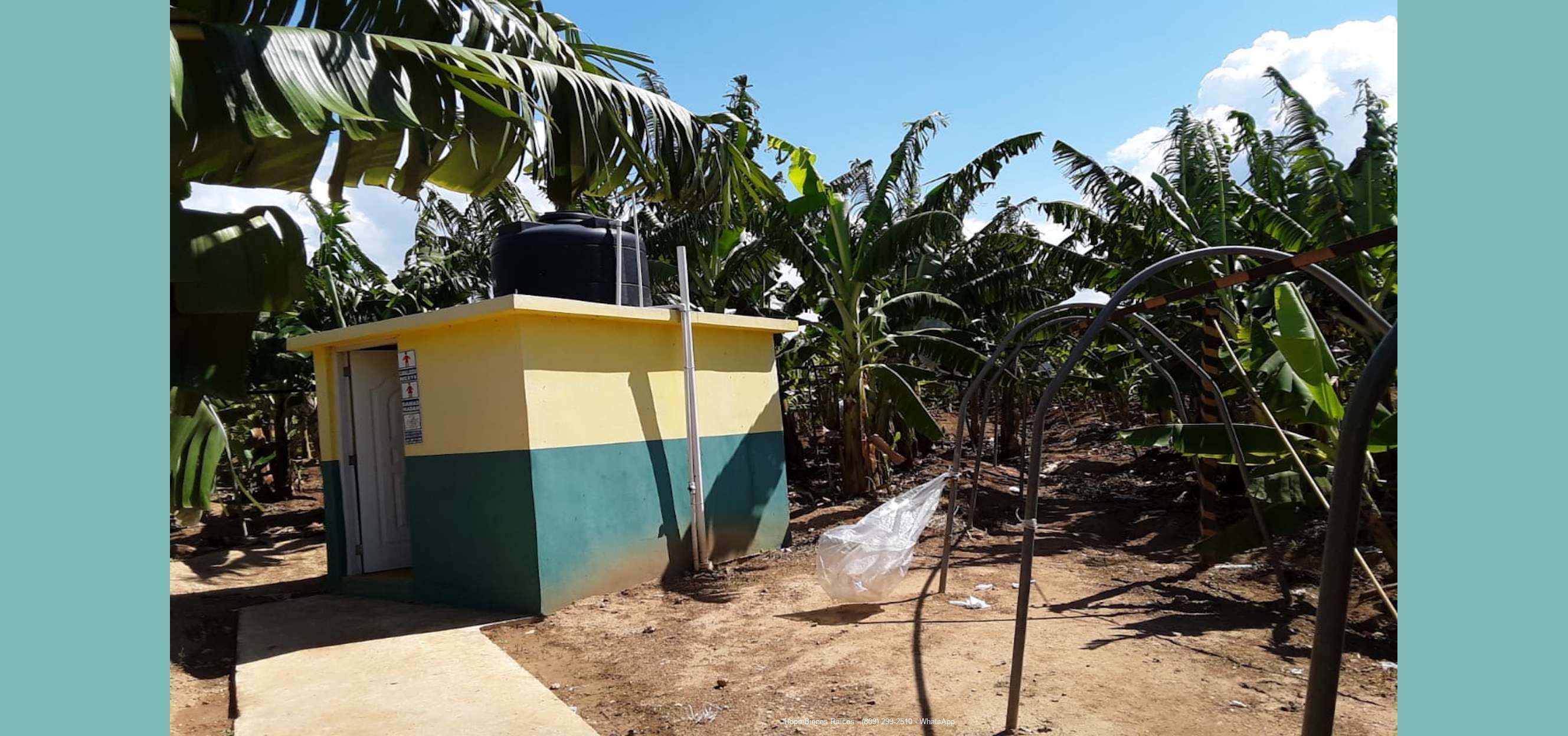 Finca de bananos orgánicos - Bombeo de agua