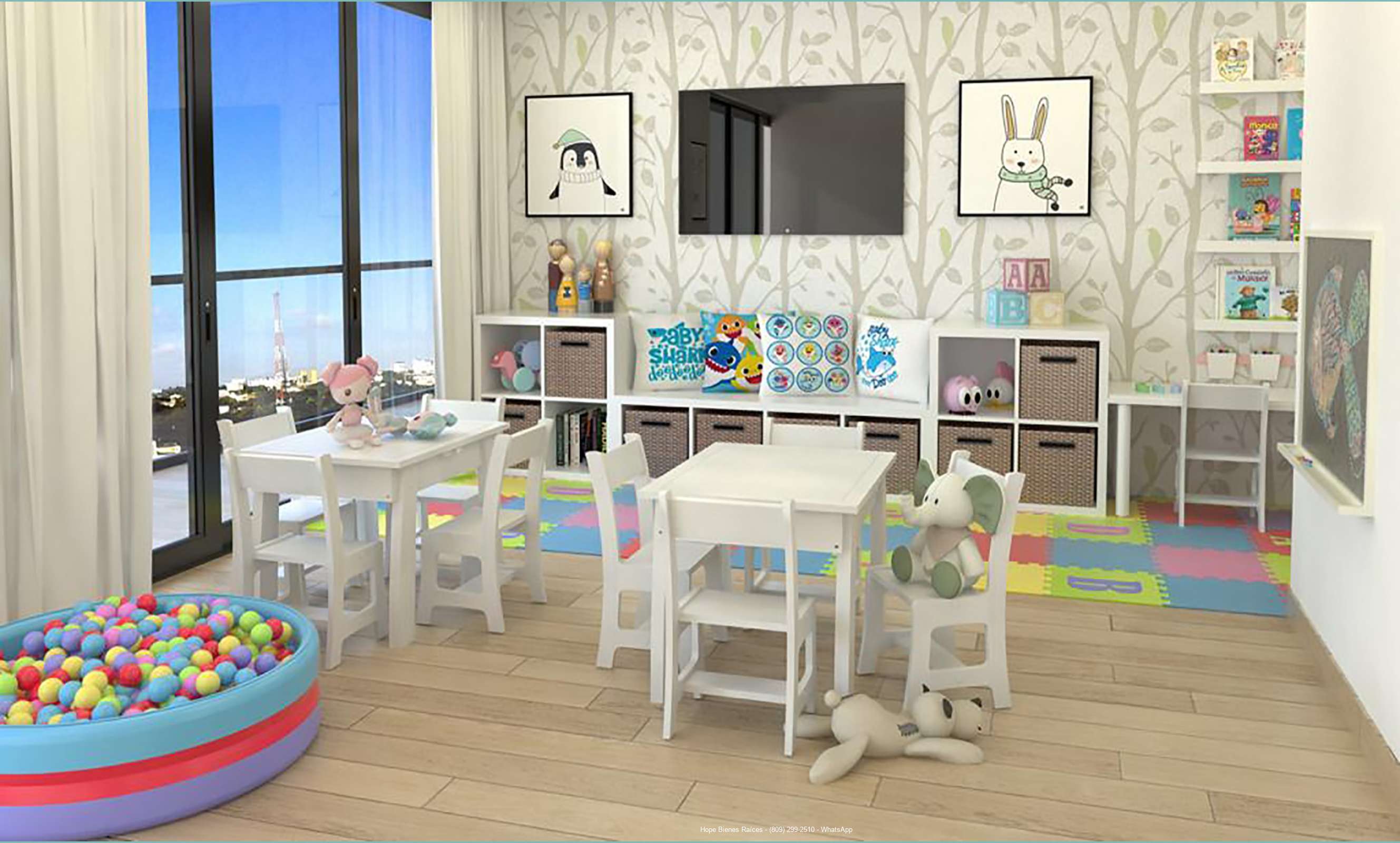 Rooftop con área infantil