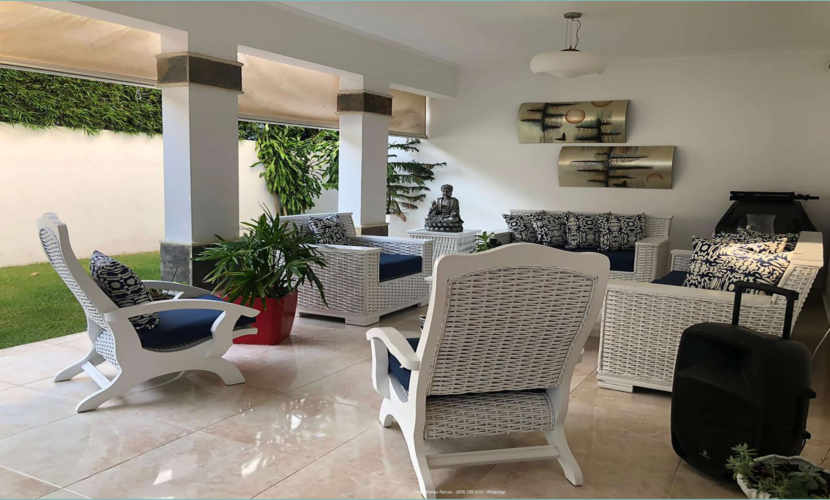 Terraza abierta - techada
