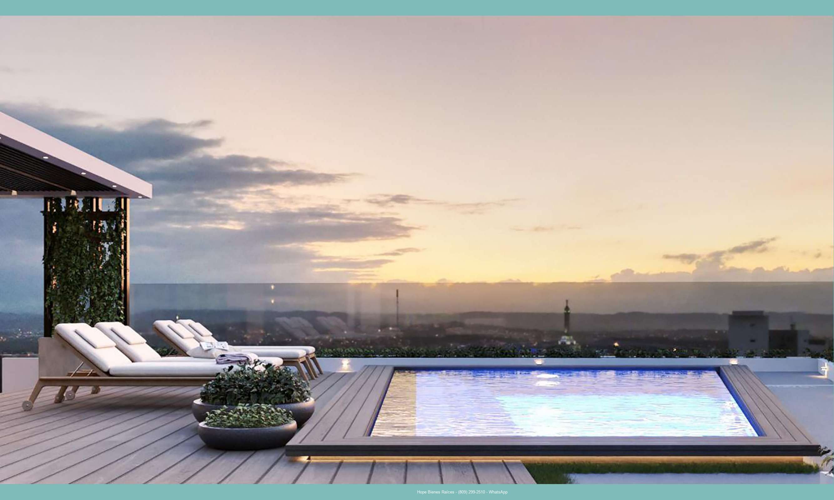 Rooftop piscina infinity