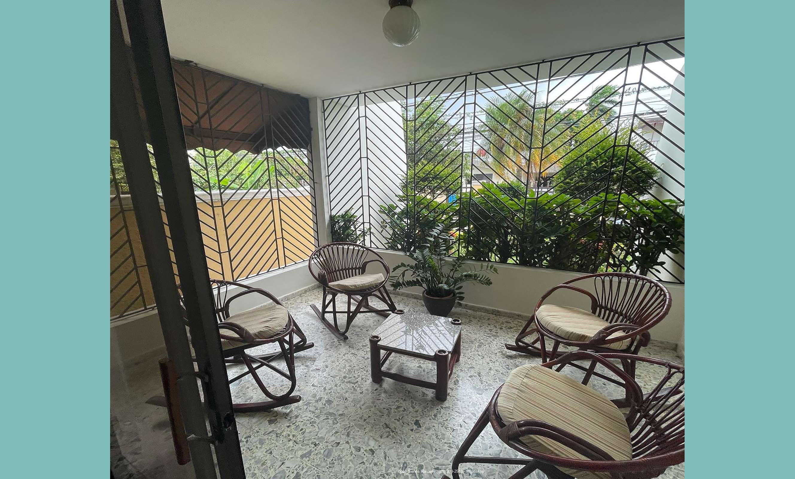 Terraza techada