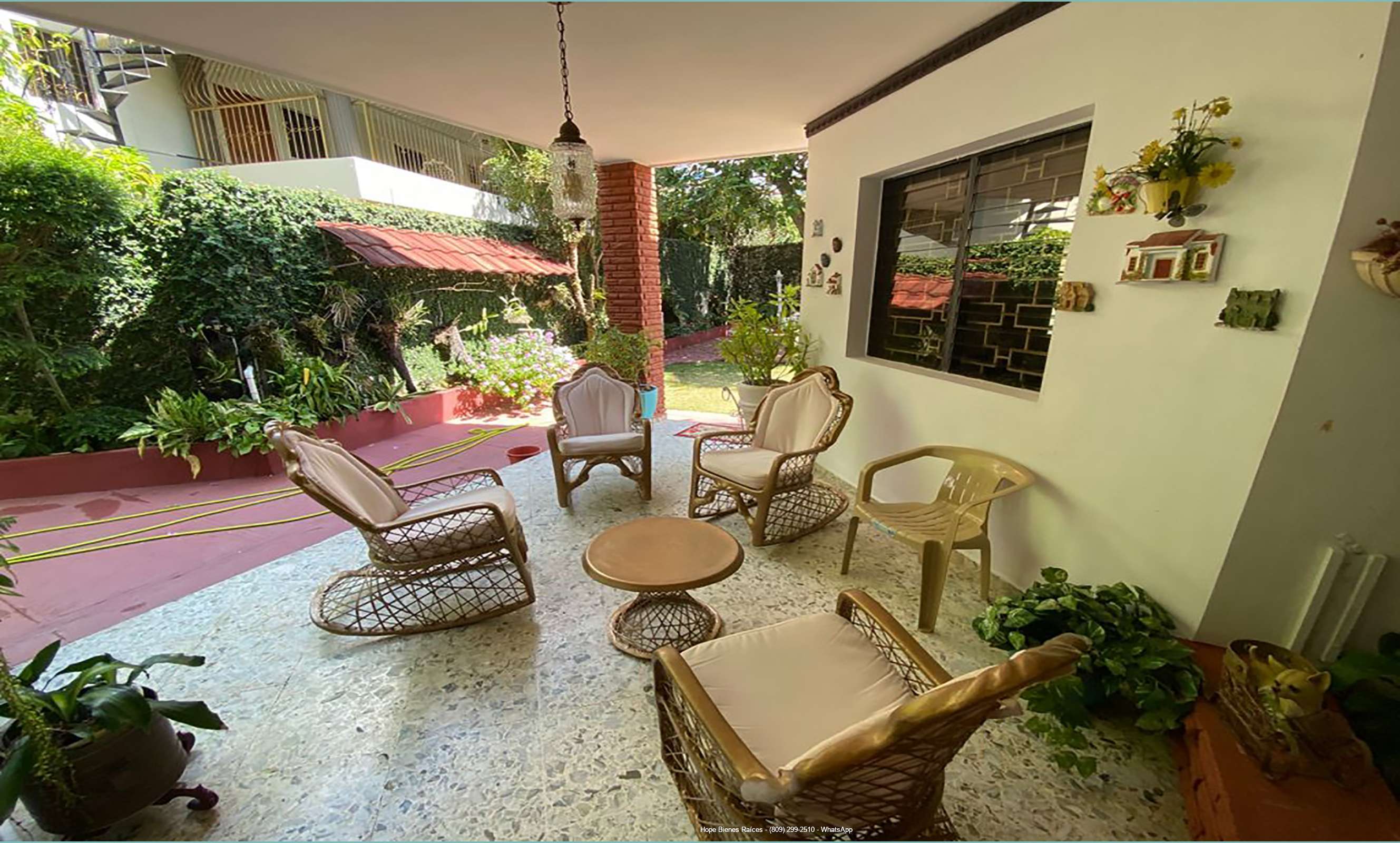 Terraza techada