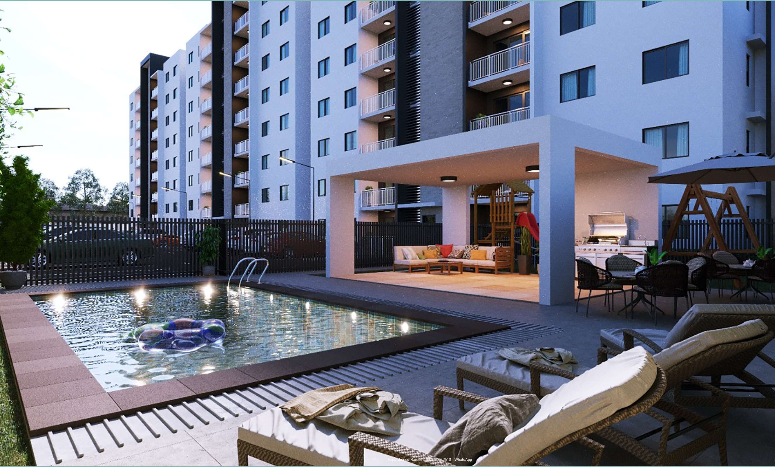 Áreas comunes y piscina