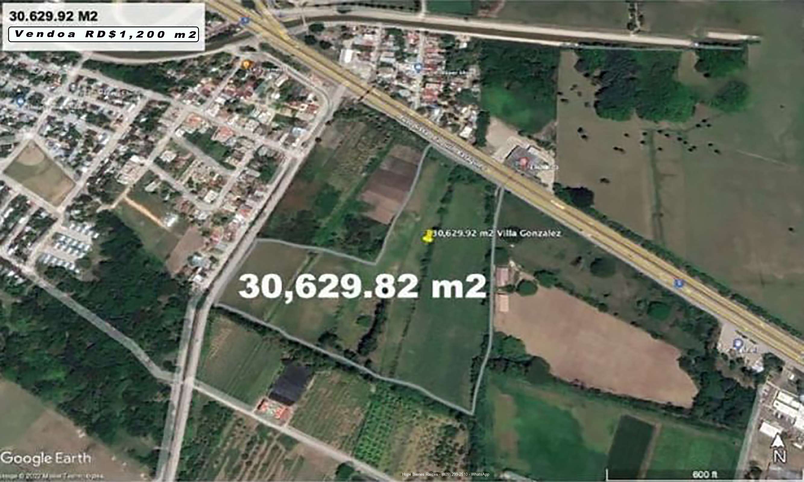 Vendo Terreno en Carretera Joaquín Balaguer