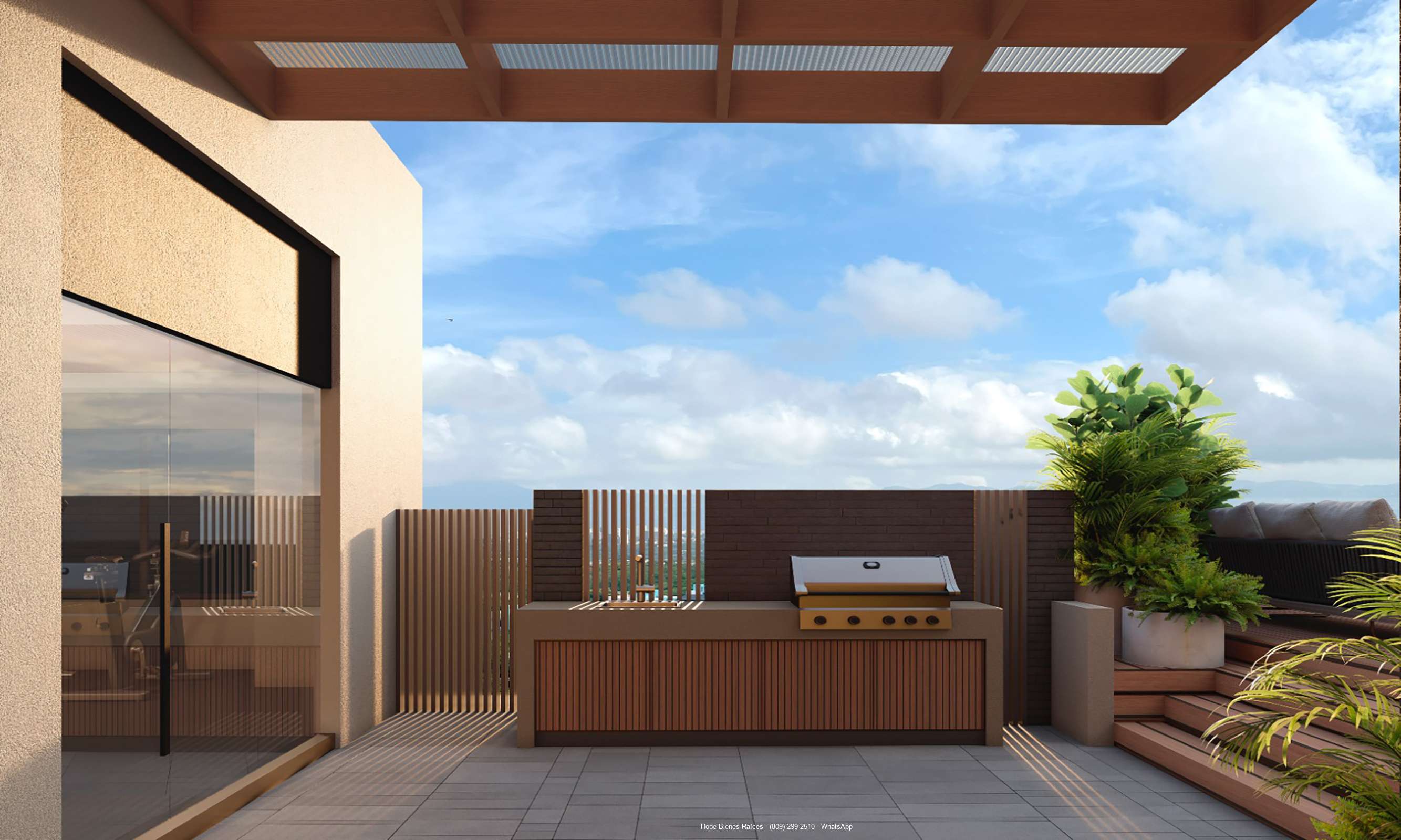 Roof top con BBQ